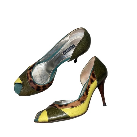 Dolce & Gabbana Multi-Color Heels EU size 39 - Picture 1 of 13